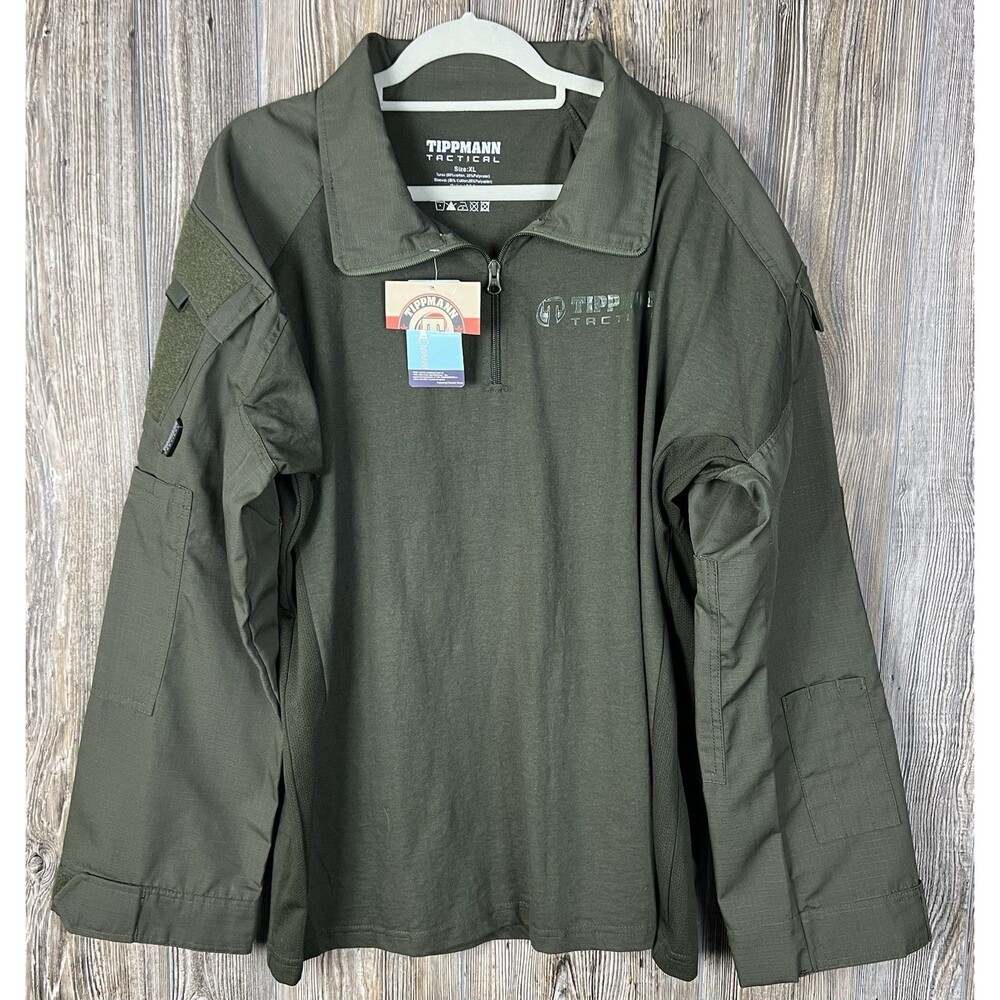 NEW Tippmann Tactical TDU Paintball Jersey Olive Green Mens‎ Size XL
